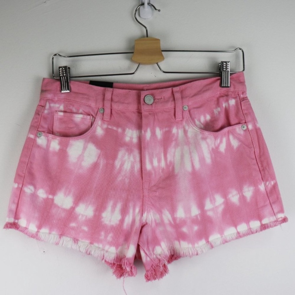 Pink jean shorts